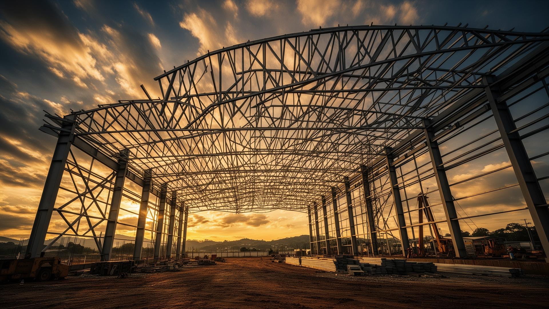 Estrutura metálica industrial em Curitiba